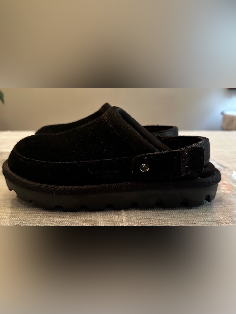 Koolaburra by UGG Tizzey Clogs Black Suede Slippers Womens 7
